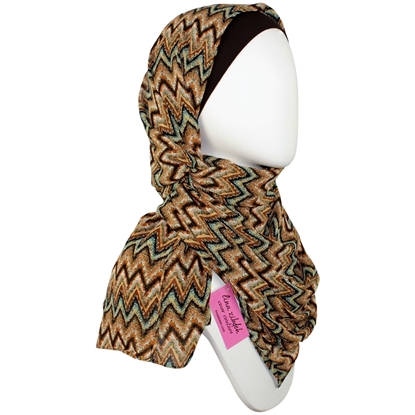 Picture of Chiffon ZigZag Brown shades