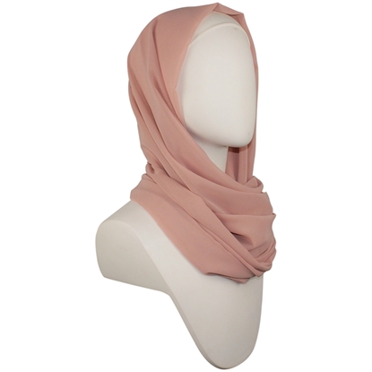 Picture of Chiffon Hijab Blush Neutral - Textured