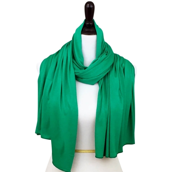 cotton jersey hijab green 