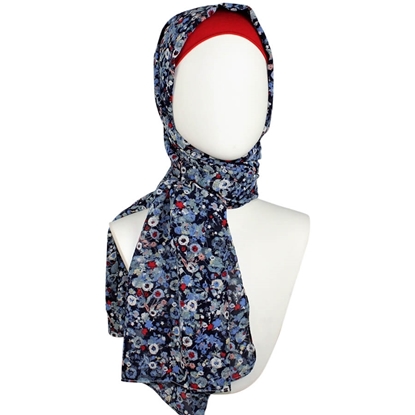 Picture of Classic Floral Chiffon Hijab