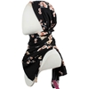 Picture of Floral Black Textured Rayon Hijab
