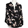 Picture of Floral Black Textured Rayon Hijab