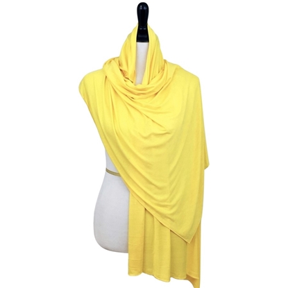 Picture of Yellow Comfy Chic Cotton Jersey Hijab