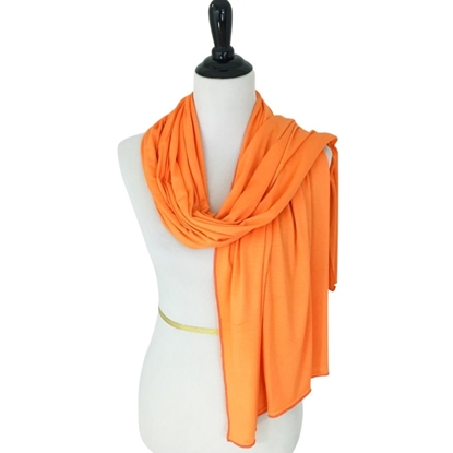 Picture of Orange Comfy Chic Cotton Jersey Hijab
