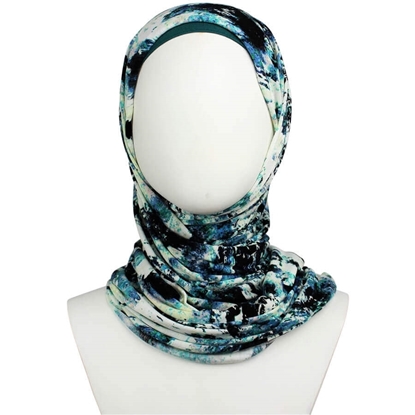 Picture of Practically Everyday Patterned Jersey Hijab - smaller size