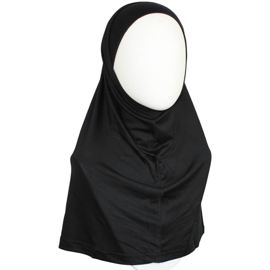 Picture of Black Cotton Jersey Two-Piece Amira - Medium  Size &  Longer Tube Cap