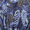 Picture of Royal Blue Paisley Print Smooth Patterned Jersey Hijab  - Soft & Cool "Zibde Feel"