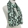 Picture of One of a Kind Green Pastel Green Patterned Jersey Hijab - Limited Edition