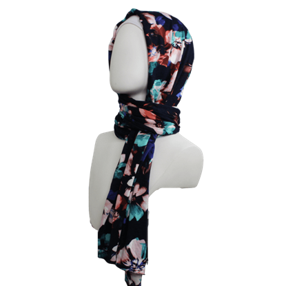 Picture of A Dream Tale Patterned Jersey Hijab  - Narrower Width