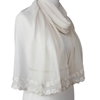 Picture of Chiffon with a Pleasant Twist Hijab - Neutral Beige
