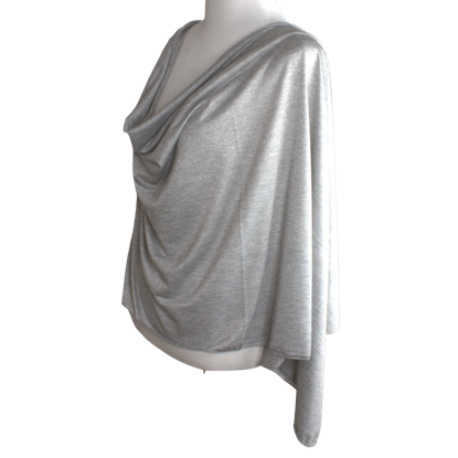 Picture of Light Grey Shimmer Jersey Wrap - regular size