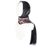 Picture of Mauve Noir Doré Premium Soft Crepe Chiffon Hijab -NEW